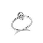 Gothic Skull Ring for Women Gold Color Retro Thin Edge Stainless Steel Punk Hip Hop Aesthetic Waterproof Jewelry Dropshipping