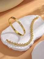 Clover Bangle Stack Bracelets