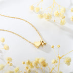 I Heart My BF Initial Necklace