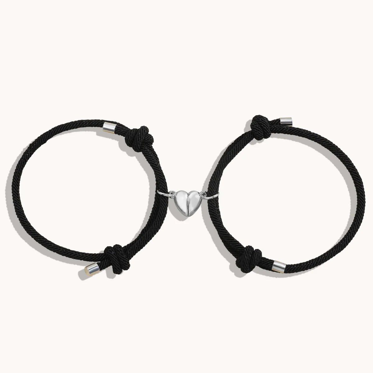 Magnetic Bracelet Set - Silver