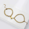 Magnetic Chain Bracelet Set - Gold