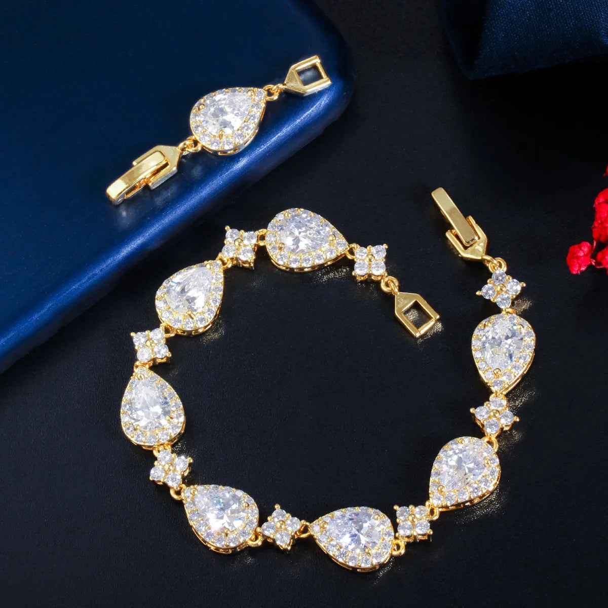 Crystal Star Droplet Bracelets