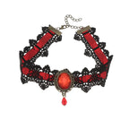 Trendy Halloween Lace Choker Necklace for Women Party Gift Jewelry Wholesale Free Shipping Items X7720