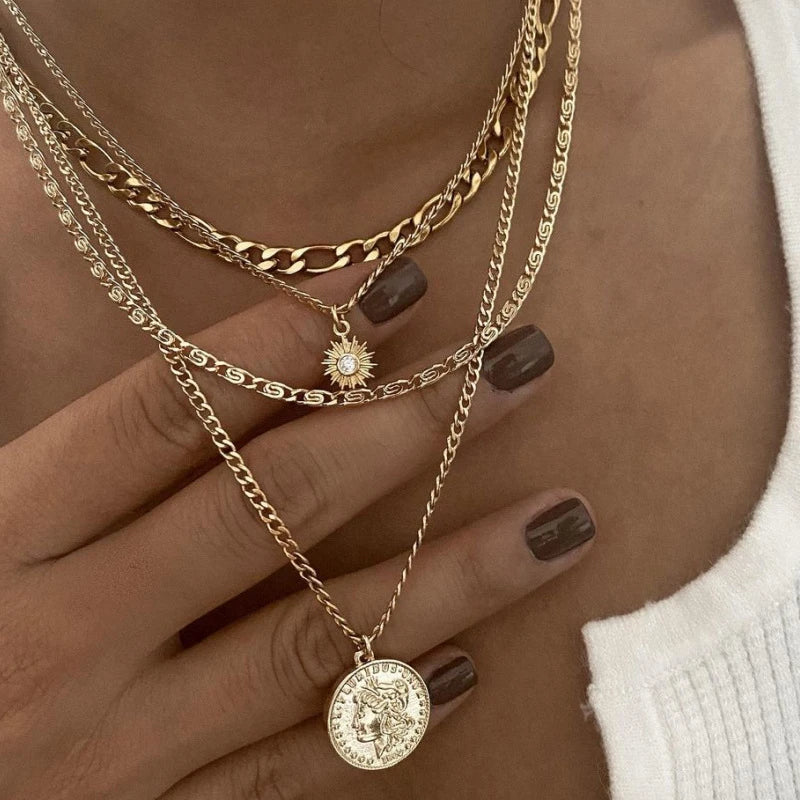Protection & Luck Pendant Necklace Set 