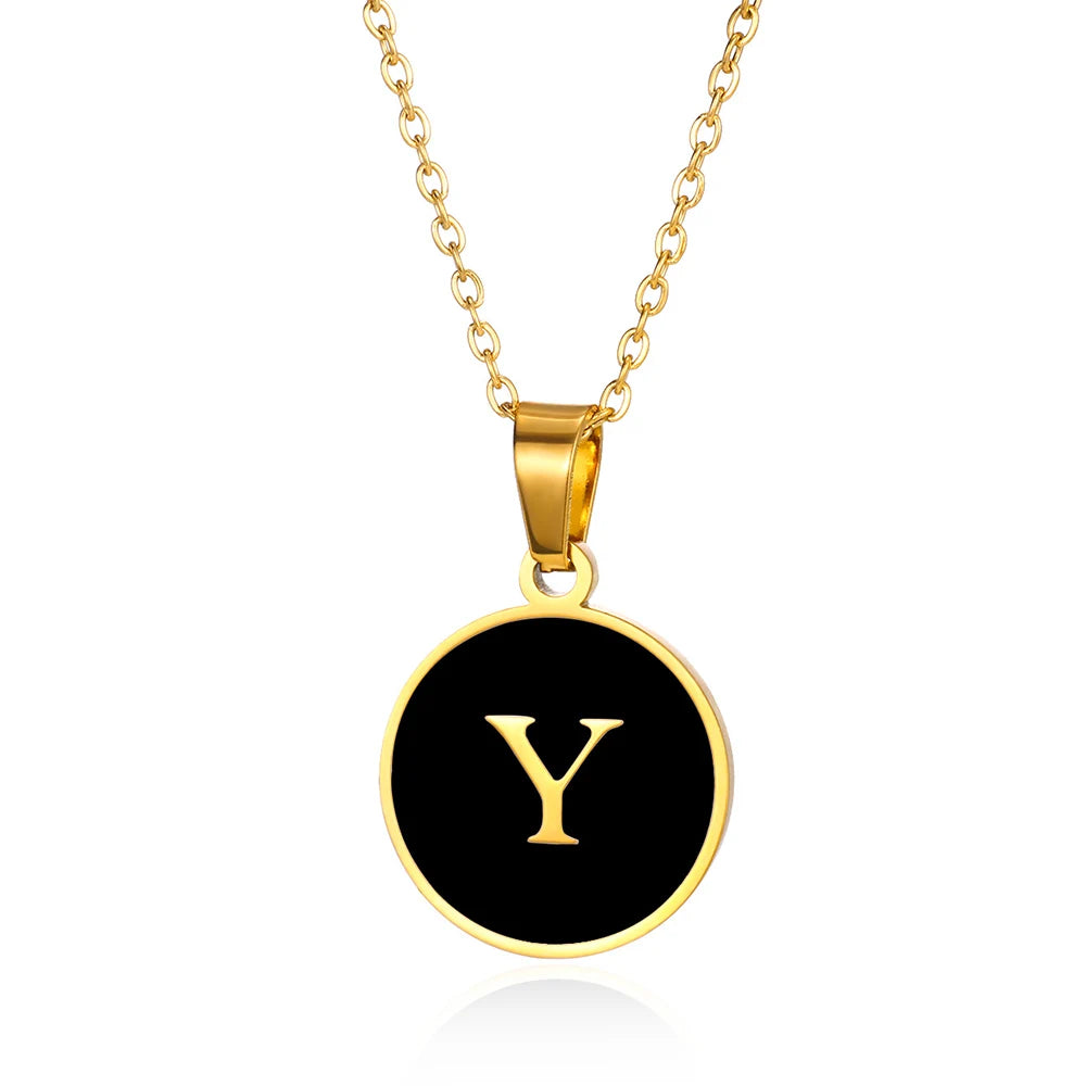 His & Hers Initial Necklace 