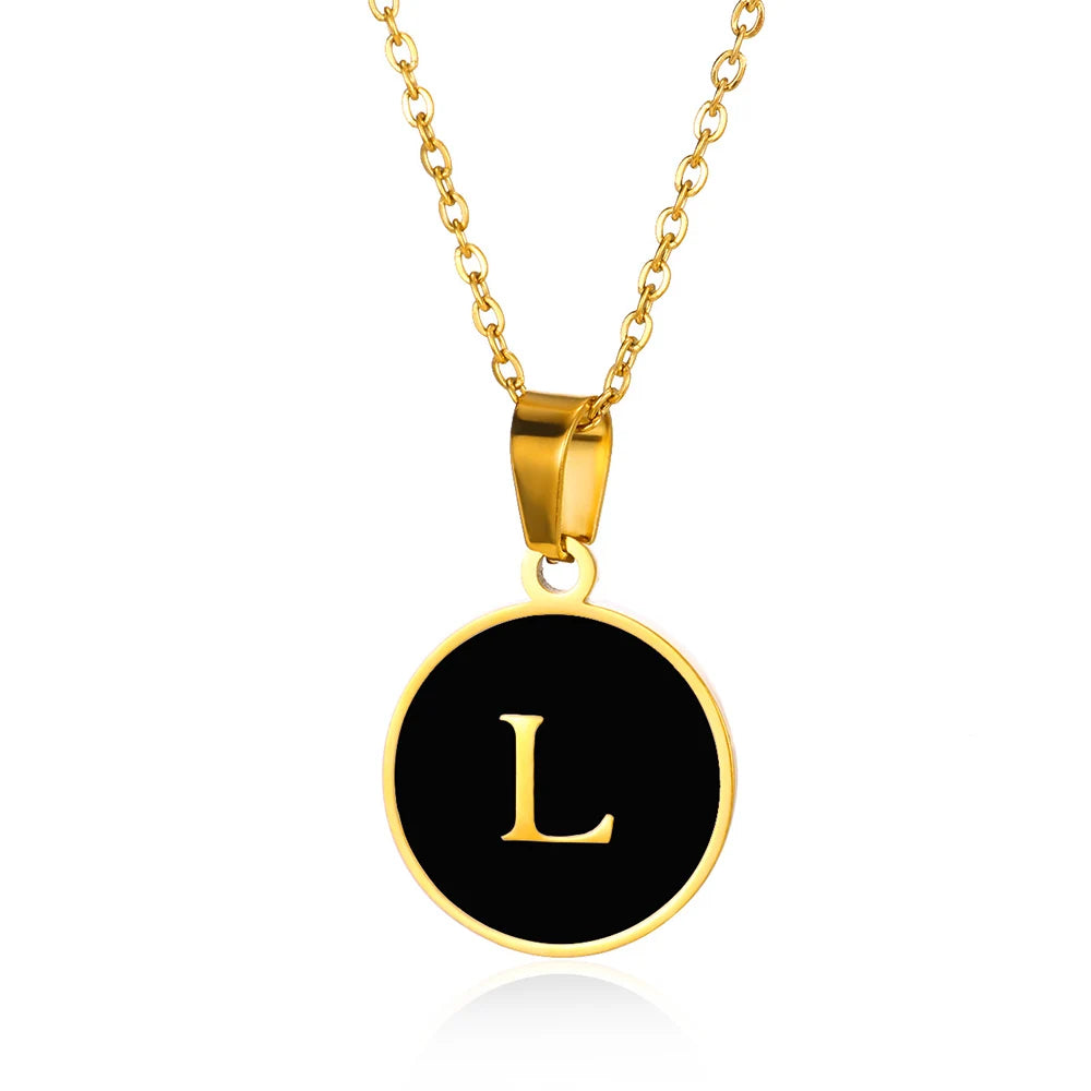 His & Hers Initial Necklace 