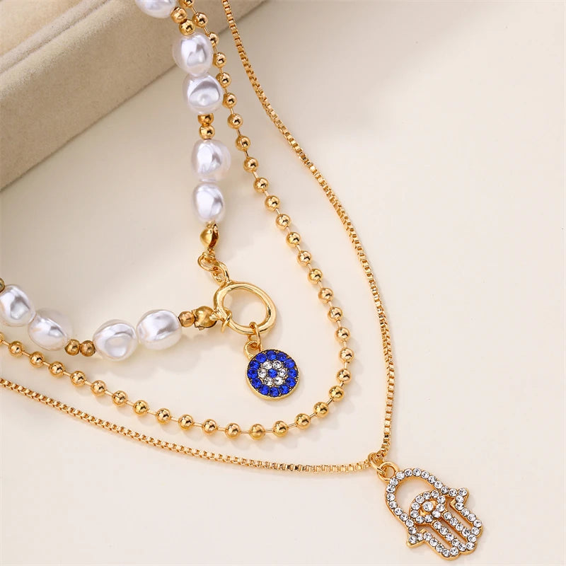 Protection & Luck Pendant Necklace Set