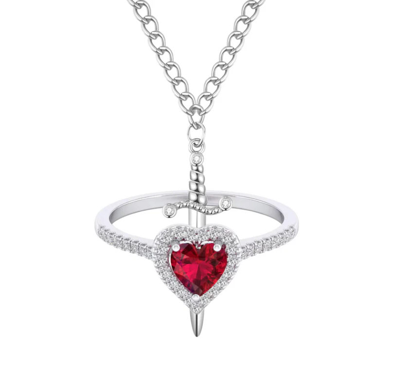 HEART & DAGGER RING AND BRACELET