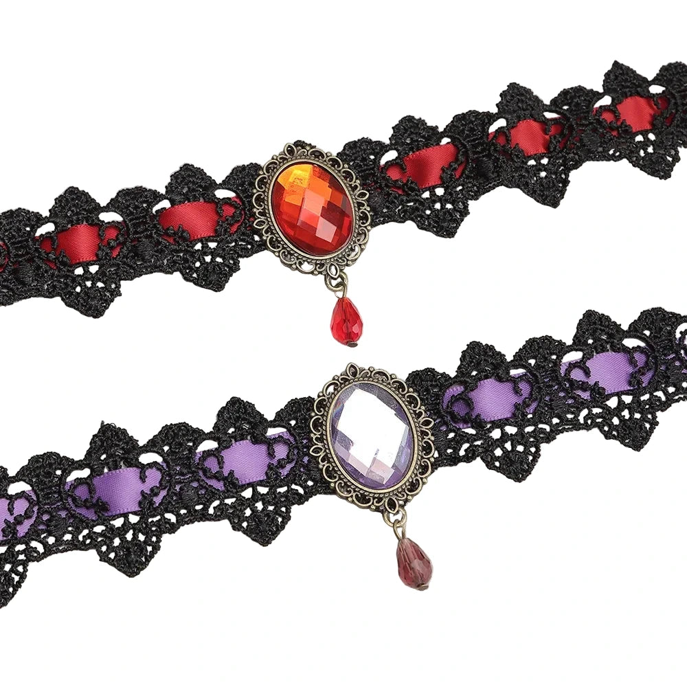 Trendy Halloween Lace Choker Necklace for Women Party Gift Jewelry Wholesale Free Shipping Items X7720