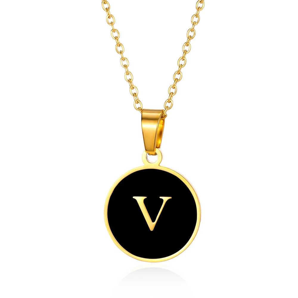 His & Hers Initial Necklace 