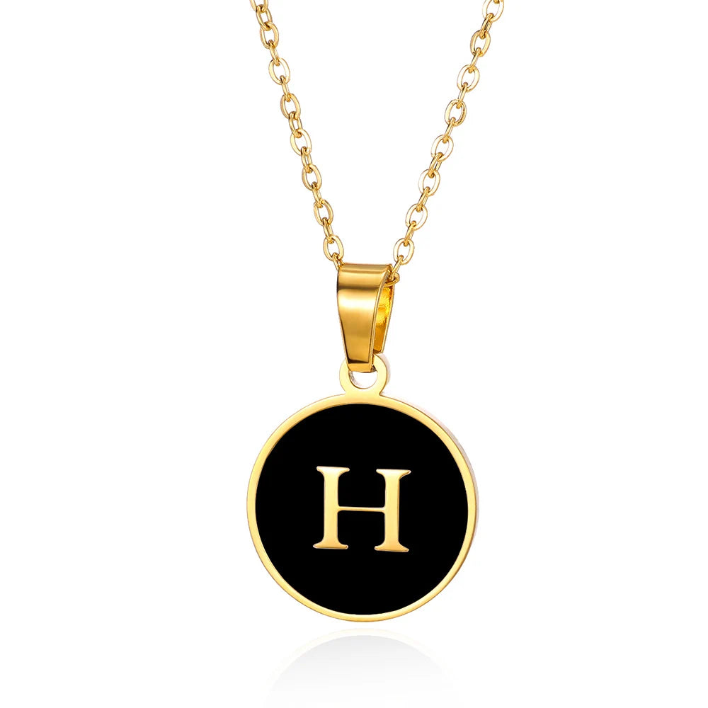 His & Hers Initial Necklace 