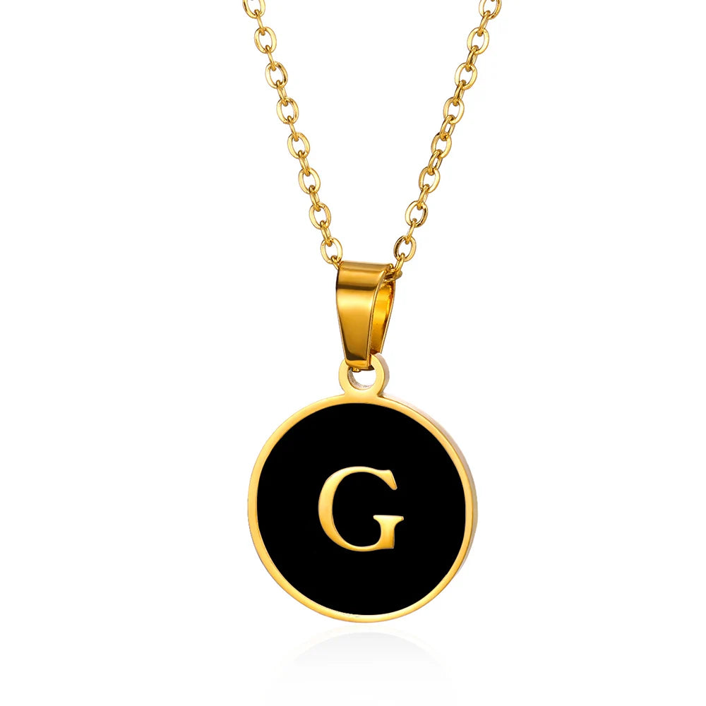 His & Hers Initial Necklace 
