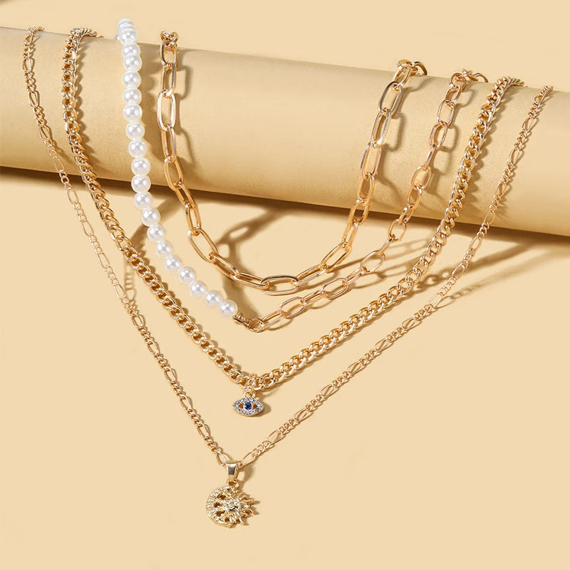 Protection & Luck Pendant Necklace Set