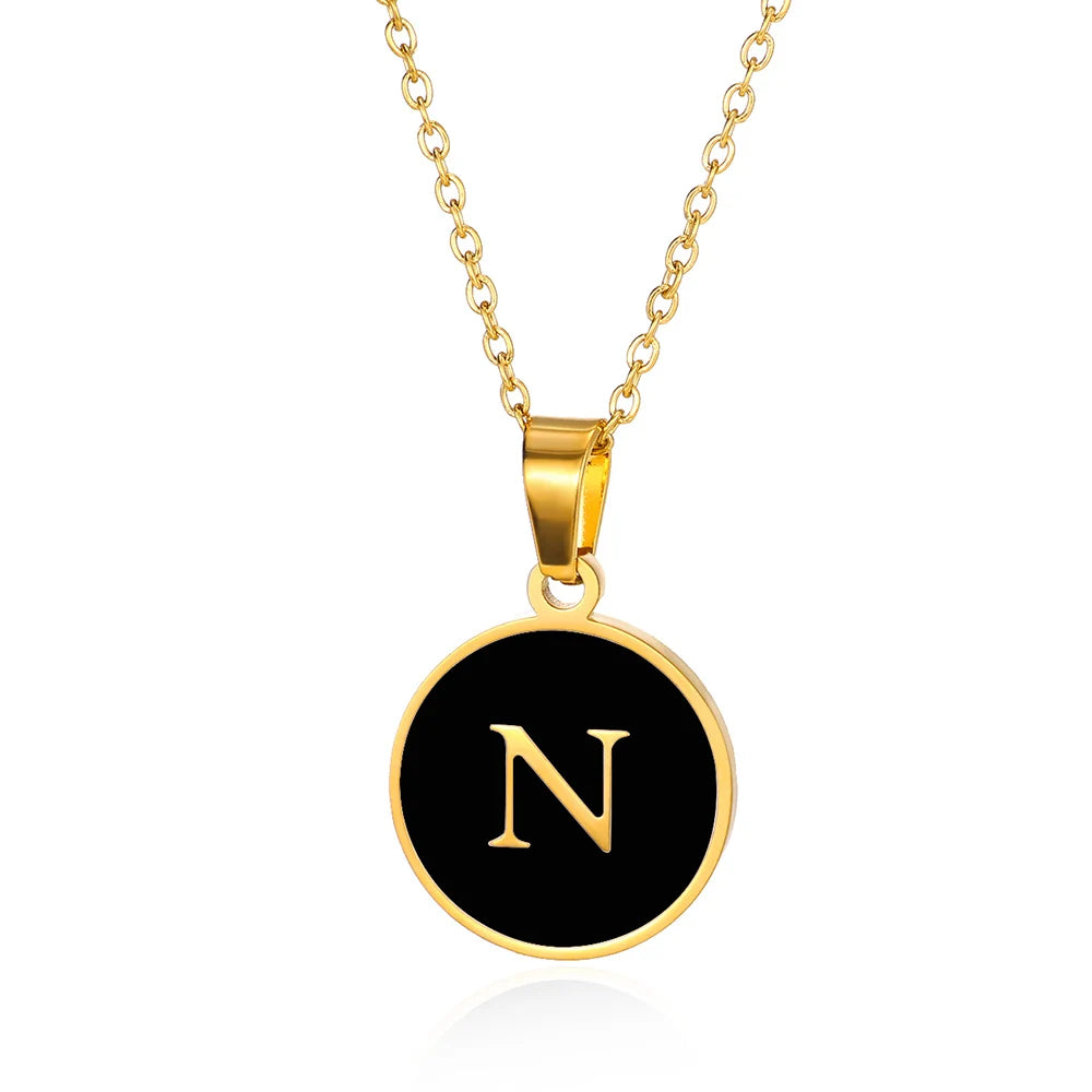 His & Hers Initial Necklace 