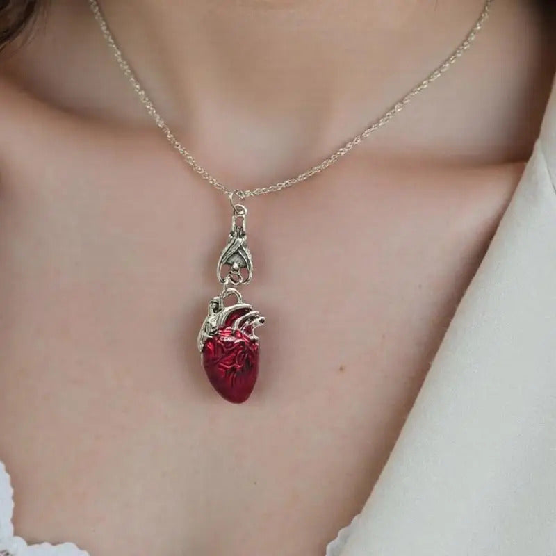 Crimson Flutter Necklace
