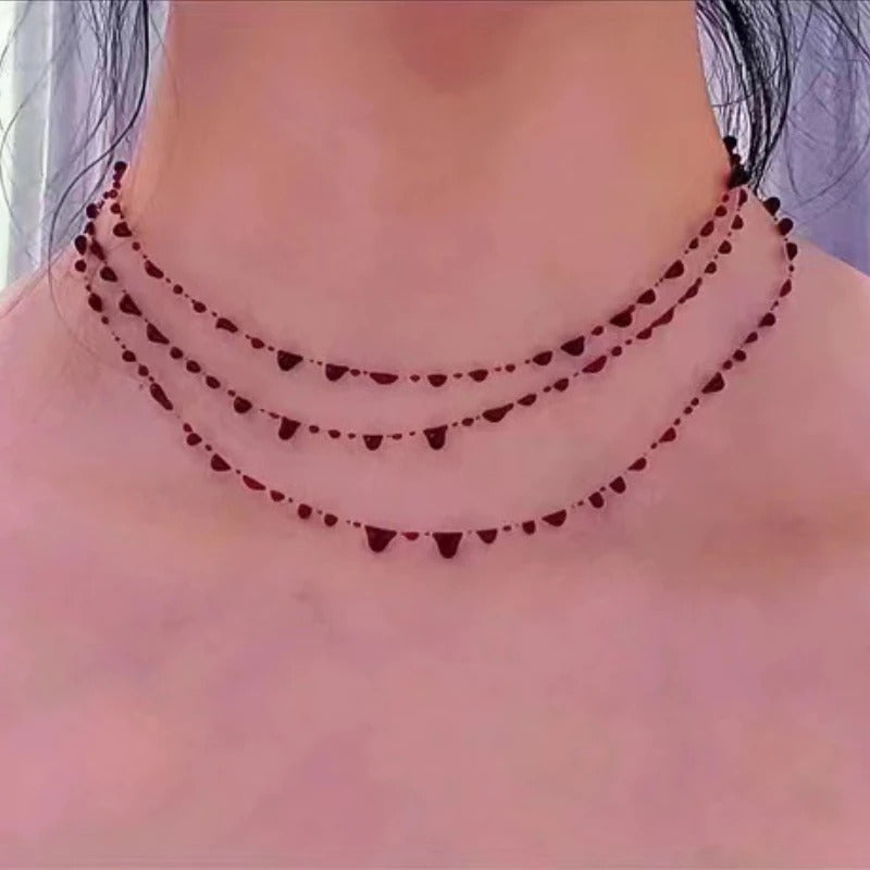 Crimson Drip Necklace