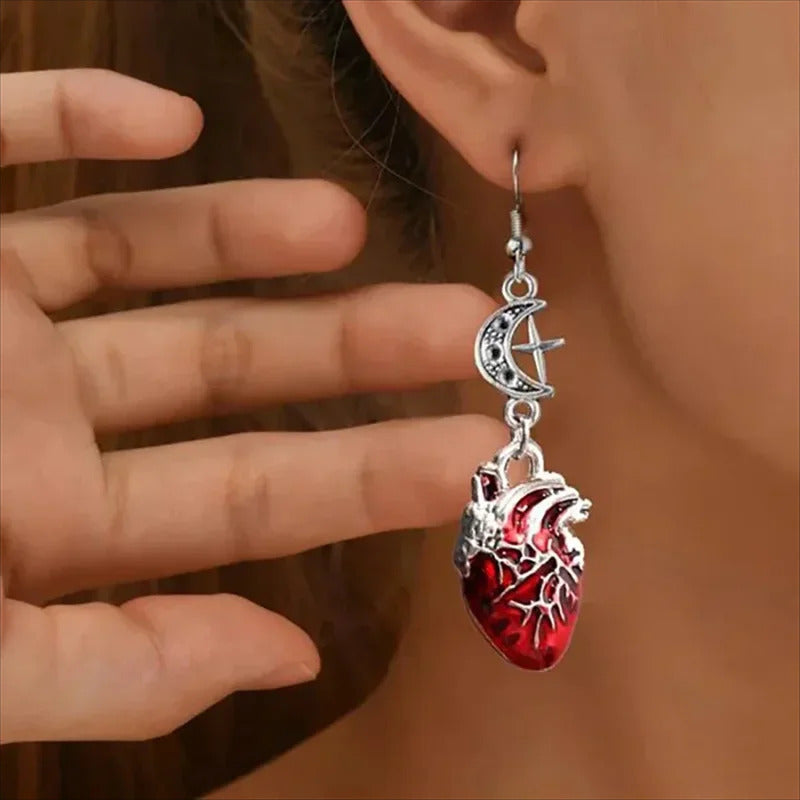 Crimson Flutter Earrings