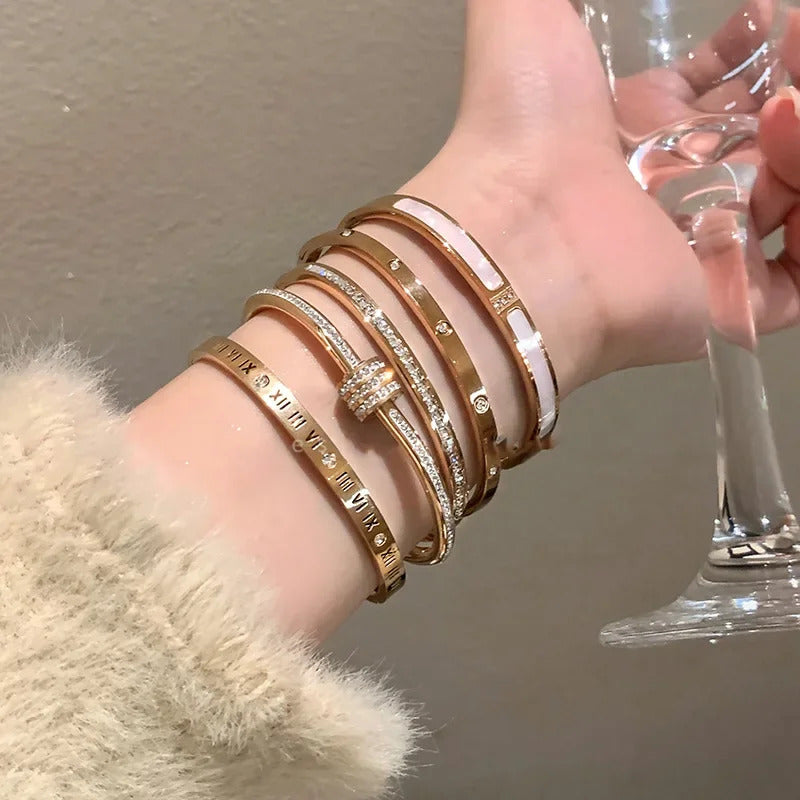 Jasmine Bangle Set - Gold